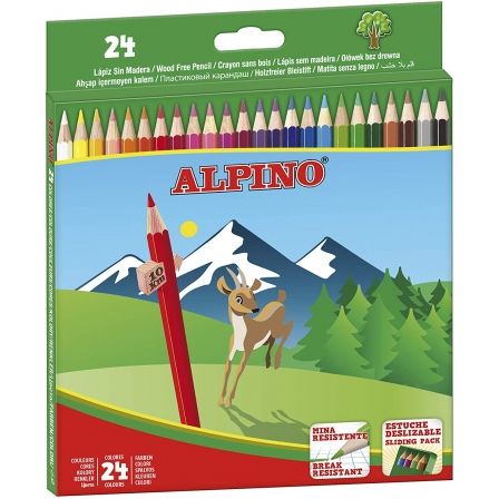 Alpino Lápices de Colores Hexagonales Largos 24 Unidades Alpino Lápices de Colores Hexagonales Largos 24 Unidades